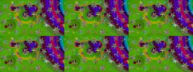 Düz Çiçek Elementleri Tasarımı. Yeşil renkli çiçekler. Çiçek desenli eskiz, yaz çiçekleri. Renkli Bahar Teması çizim şablonu.