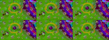 Tekstil, kumaş, kapaklar, duvar kağıtları, baskı, naylon, koleksiyon defteri, örgü, dekupaj için güzel bir eskiz. Küçük yeşil çiçeklerle oldukça kaliteli besin torbası deseni.