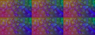 Sketch Colour Spring Theme eskiz kalıbı. Mor renkli çiçekler. Düz Çiçek Elementleri Tasarımı. Sevimli çiçek raster deseni.