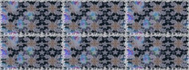 Renkli Bahar Temalı Kusursuz Arkaplan. Güzel kumaş deseni. Düz Çiçek Elementleri Tasarımı. Raster illüstrasyonunda kusursuz çiçek deseni.