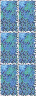 Ambalajlar, duvar kağıtları, kumaş tasarımı ve kağıt için hoş bir arkaplan. Kusursuz. Mavi ve yeşil renkli resimler. Güzel kelebek raster desenli resim tasarımı.