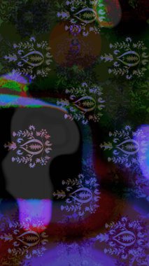 Gri ve siyah kar taneleri. Noel ve yeni yıl moda baskıları için tatil tasarımı. Kar tanelerinin soyut arkaplanlı Noel şablonu. Raster illüstrasyonu.