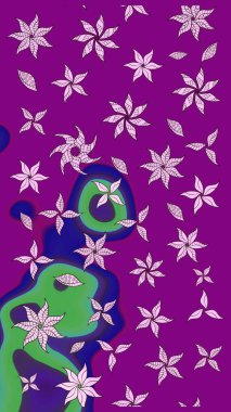 Raster illüstrasyonu. Küçük çaplı çiçeklerdeki basit şirin desenler. Tekstil veya kitap kapakları, imalat, duvar kağıtları, baskı, hediye paketi ve yapıştırma kitabı için çiçek eskiz geçmişi.