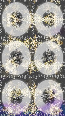 Gri, nötr ve bej renkli kar taneleri. Renkli arka planda izole tatlı kar taneleri. Raster illüstrasyonu.