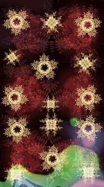 Raster resim. Güzel kar tanesi simgesi. Güzel kar tanesi simgesi web için basit Illustration. Renkli arka plan üzerinde izole sevimli kar taneleri.