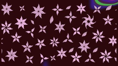 Raster - stok. Kahverengi çiçekli eskiz deseni, suluboya çiçek deseni, sevimli çiçek, duvar kağıdı, kart veya kumaş için fayanslı.