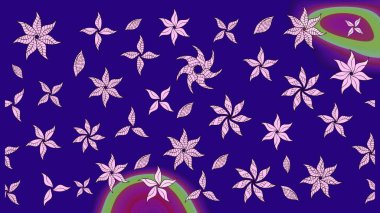 Çiçek kompozisyonu, el boyası, hassas şablon. Üst manzara, yumuşak stil. Mavi renkte manzaralı çiçek deseni. Sevgililer günü ve tebrik kartı konsepti için şık bir davet.