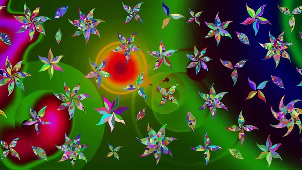 Raster güzel bir çiçek deseni çizmiş. Nazik romantik baskı. Bahar mevsimi. Tatil havası..