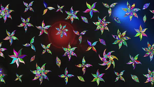 Gri renkli çiçekler. Hediye ambalaj kağıdı, tebrik kartları, posterler ve pankart tasarımı. Raster düz çiçek çizim deseni.