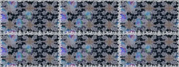 Renkli Bahar Temalı Kusursuz Arkaplan. Güzel kumaş deseni. Düz Çiçek Elementleri Tasarımı. Raster illüstrasyonunda kusursuz çiçek deseni.