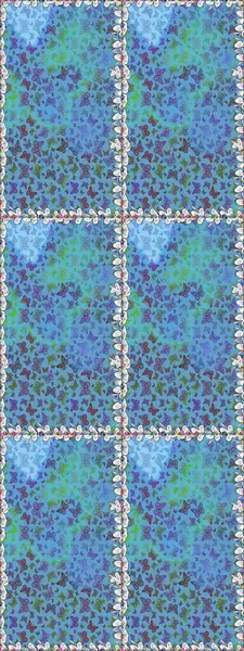 Ambalajlar, duvar kağıtları, kumaş tasarımı ve kağıt için hoş bir arkaplan. Kusursuz. Mavi ve yeşil renkli resimler. Güzel kelebek raster desenli resim tasarımı.