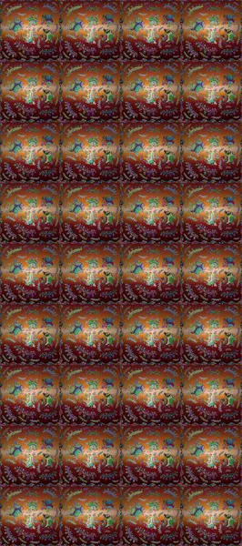 Raster illüstrasyonu. Ultraviyole kumaş deseni. Soyut motif arkaplanı.