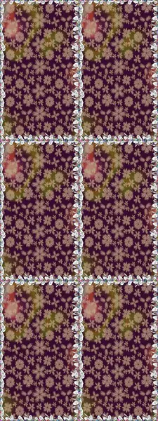 Kahverengi renkli çiçeklerle kusursuz çiçek deseni. Suluboya tarzında kahverengi renkte çiçekler.