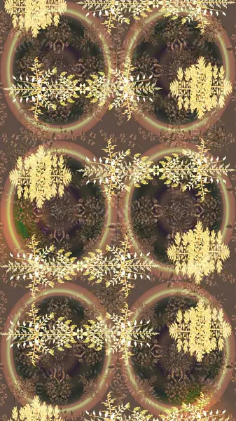 Xmas Frost kar taneleri izole edilmiş siluet sembolü. Raster skeci. Meteoroloji buz koleksiyonu. Kar tanesi raster arka planı. Kış kahverengisi, bej ve sarı Noel Karlar düz kristal element.