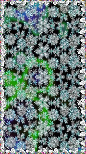 Renkli Bahar Temalı Kusursuz Arkaplan. Kusursuz bir mahsul. Raster Şirin kumaş deseni. Düz Çiçek Elementleri Tasarımı.