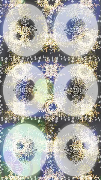 Kar taneleri arka planda. Raster illüstrasyonu. Arkaplanda soyut kar taneleri olan düz tasarım. Kar tanesi süsleme deseni. Kar taneleri deseni.