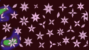 Modern, kahverengi raster arka plan duvar kâğıdı illüstrasyonu, klasik çizgili, desenli desenli çiçekler, çiçekli süsler. Çiçekli el çizimi çizimi deseni.