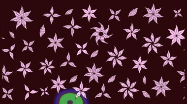 Moda baskıları için zarif bir şablon. Modern çiçek arkaplanı. Halk tarzı. Parlak renkli çiçekleri ve kahverengi yaprakları olan harika bir çiçek deseni..