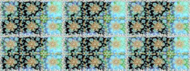 Tarafsız renklerde, altın elementlerle pürüzsüz bir desen. Şam tasarım için kusursuz desen.