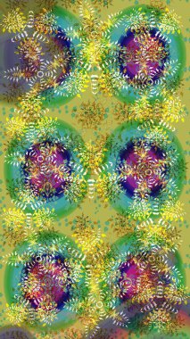 Desen snowflakes.raster Noel soyut renkli arka plan ile düşen kar tanesi. Raster illüstrasyon.