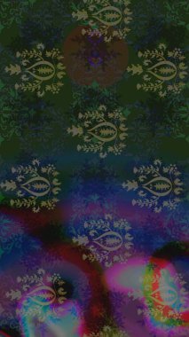 Gri renkli çiçekler. Düz Çiçek Elementleri Tasarımı. Renkli Yaz Temalı Kusursuz Arkaplan. Raster illüstrasyonunda trendsiz çiçek deseni.