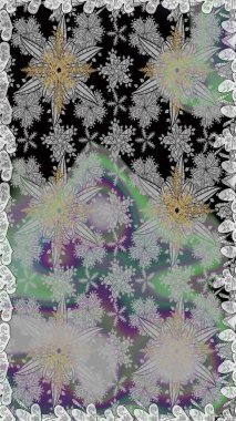 Düz Çiçek Elementleri Tasarımı. Gri renkli çiçekler. Kusursuz Renksiz Bahar Temalı Kusursuz Arkaplan. Sevimli çiçek raster deseni.