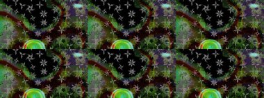 Çiçeksiz desenli arka plan. Gömlek baskısı için çiçek boyası. Siyah renkte çiçekler.