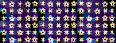 Renkli elementlerle Raster ilginç desen.