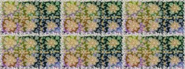 Gri renkli Royal retro. Kusursuz desenli altın elementler. Altın şablon. Klasik çiçek dokusu. Raster illüstrasyonu. Kart, duvar kağıdı, ambalaj, tekstil için klasik tasarım.