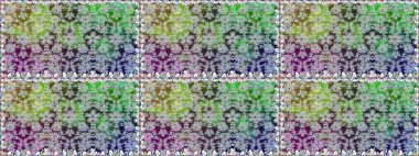 Raster illüstrasyonu. 3 boyutlu çiçekler, pürüzsüz. Gri renklerde.