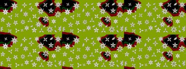 Yumuşak, yeşil renkli bahar çiçekleri. Raster illüstrasyonu. Raster çiçekleri klasik tarzda çizilmiş. Çiçekli yumuşak çizim deseni.