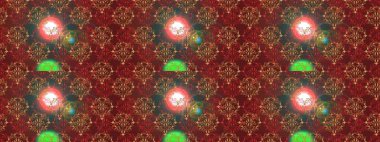 Süslü, dikişsiz, soyut çiçeklerle süslenmiş. Şekillendirilmiş çiçeklerle kusursuz desen. Çiçek deseni duvar kağıdı, şablon dolguları ve web sayfası arkaplanı için kullanılabilir.