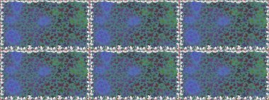 Mavi renkli illüstrasyon. Raster. Kıyafetler, erkekler, kızlar ve duvar kağıtları için soyut, pürüzsüz desen. Kelebekli Raster.