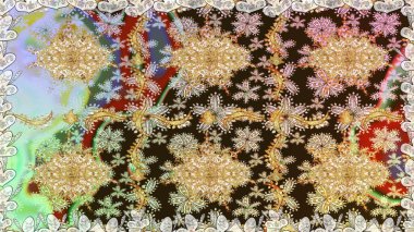 Altın kar taneleri basit, pürüzsüz desen. Kış sembolü, Mutlu Noeller, Mutlu yıllar 2019. Soyut duvar kâğıdı, ambalaj dekorasyonu. Kahverengi renklerde Raster altın deseni.