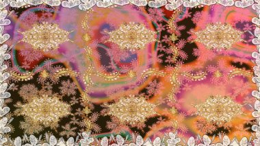 Kusursuz çiçek deseni. Bej renklerde grafiksel, modern, pürüzsüz desen. Duvar kâğıdı barok, İspanyol kumaşı. Kusursuz raster arkaplanı.