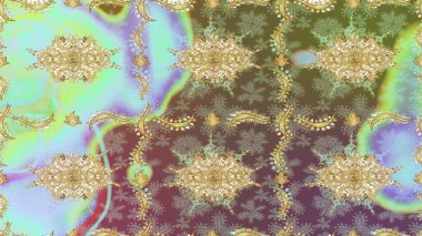 Klasik raster sarısı, kusursuz desen. Çiçek süsü kumaş deseni, cam, çiçek desenli altın elementli, nötr renklerde metal..