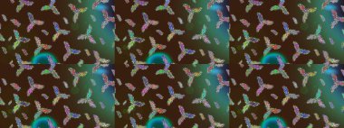 Kar tanesi süs desen. Raster resim. Kar taneleri arka plan. Snowflakes desen. Düz çizmek özgeçmişlerine izole soyut kar taneleri ile.