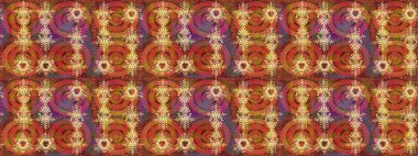 Raster illüstrasyonu. Kar taneleri deseni. Kar tanesi süsleme deseni. Kar taneleri arka planda. Renkli arkaplanda izole edilmiş kar tanelerinin düz tasarımı.