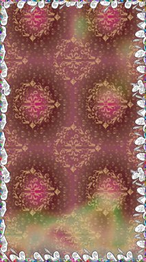 Anti-stres için soyut örnek sayfası. Renklerle. Raster illüstrasyonu.