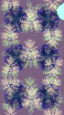 Raster resim. Kar tanesi doodle çizilmiş grafik. Noel kış tasarım için renkli kar taneleri.