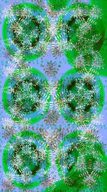 Renkli elementlerle Raster ilginç desen.