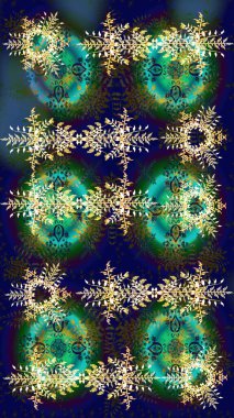 Renkli arka planda izole tatlı kar taneleri. Raster illüstrasyonu. Kar taneli renkler.