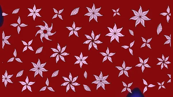 Çiçekler suluboya eskiz deseni. Raster Stili kumaş deseni.