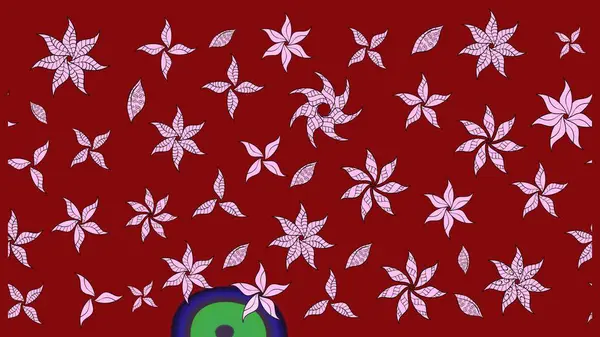 Nakış desenli çiçek deseni. Parmak izi, kumaş, duvar kâğıdı, tekstil için raster dokusu. Renkli grunge renkli çiçeklerle soyut arkaplanı zenginleştir.