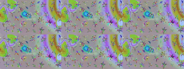 Güzel kumaş deseni. Renkli Bahar Teması eskiz kalıbı. Karalama çiçeği. Düz Çiçek Elementleri Tasarımı. Zentangle soyut çiçekleri. Raster illüstrasyonu.