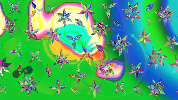 Raster illüstrasyonu. Ultraviyole kumaş deseni. Organik motif arka planı. Çizim deseni.