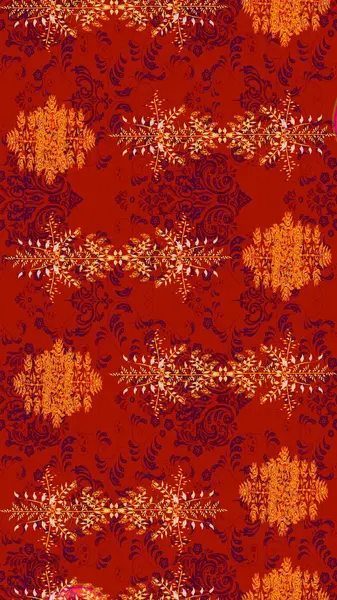 Miles Fleur, süslü püslü bir süs. Eskiz geçmişi. Raster illüstrasyonu. Eski usul. Kumaş, tekstil, duvar kağıdı baskısı için. Tomurcukları papatya çiçekleri olan sevimli bir çiçek deseni..