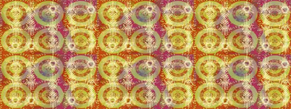 Yüzey için tekrarlanan doku, ambalaj kağıdı, sarı, nötr ve turuncu renkte kar tanesi. Kış kar taneleri, raster arka plan.