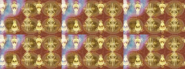 Raster illüstrasyonu. Kar taneleri koleksiyonu. Altın kar tanelerinden izole edilmiş. Güzel kış süsleri..