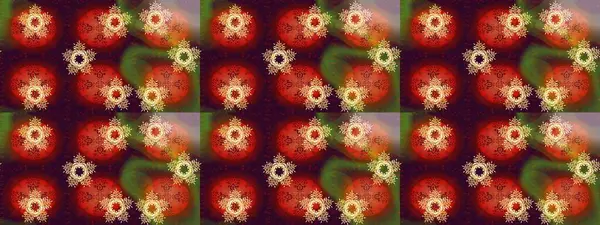 Soyut duvar kâğıdı, ambalaj dekorasyonu. Kışın sembolü, mutlu noeller, mutlu yeni yıl kutlaması Raster illüstrasyonu. Basit bir kar tanesi. Kahverengi, kırmızı ve turuncu renklerde şirin kar taneleri.